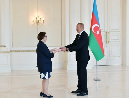 Azərbaycan Prezidenti Finlandiyanın yeni səfirinin etimadnaməsini qəbul edib