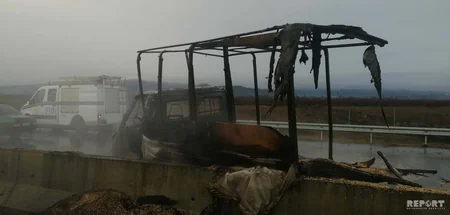 Lənkəranda yol qəzasında sürücü yanaraq ölüb - FOTO - YENİLƏNİB - VİDEO