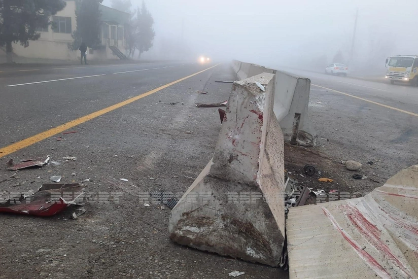 Qubada yol qəzası olub, xəsarət alan var