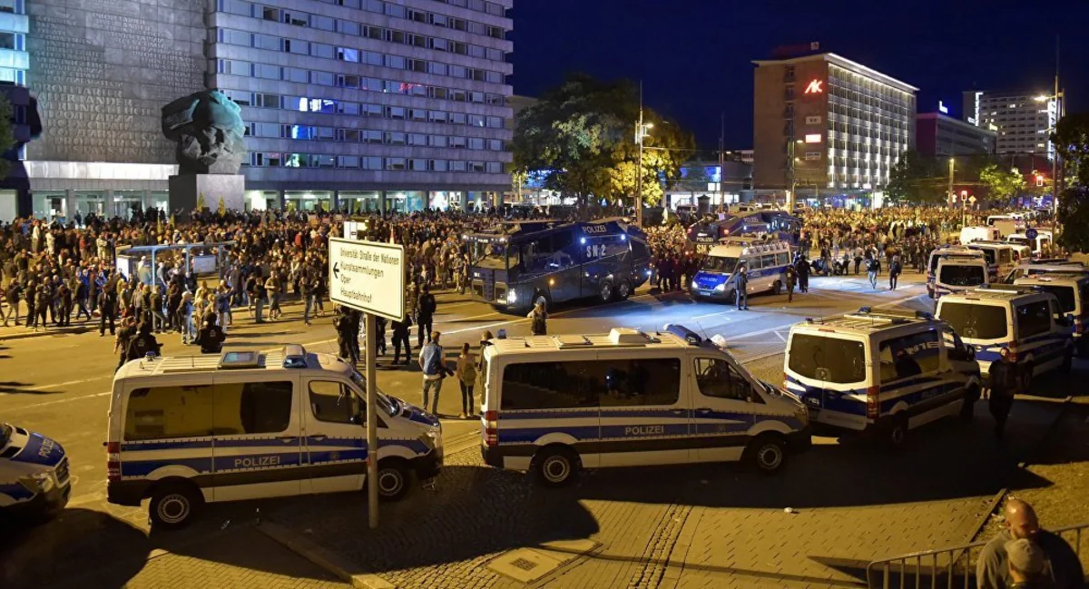 Six people wounded during protests in Germany