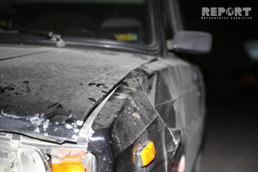 Abşeronda sərxoş sürücü maşınla yanacaqdoldurma məntəqəsinə girərək qəza törədib - FOTO