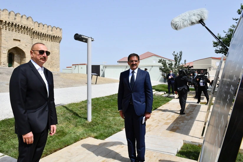 Prezident İlham Əliyev Ramana qəsəbəsində görülən abadlıq işləri ilə tanış olub