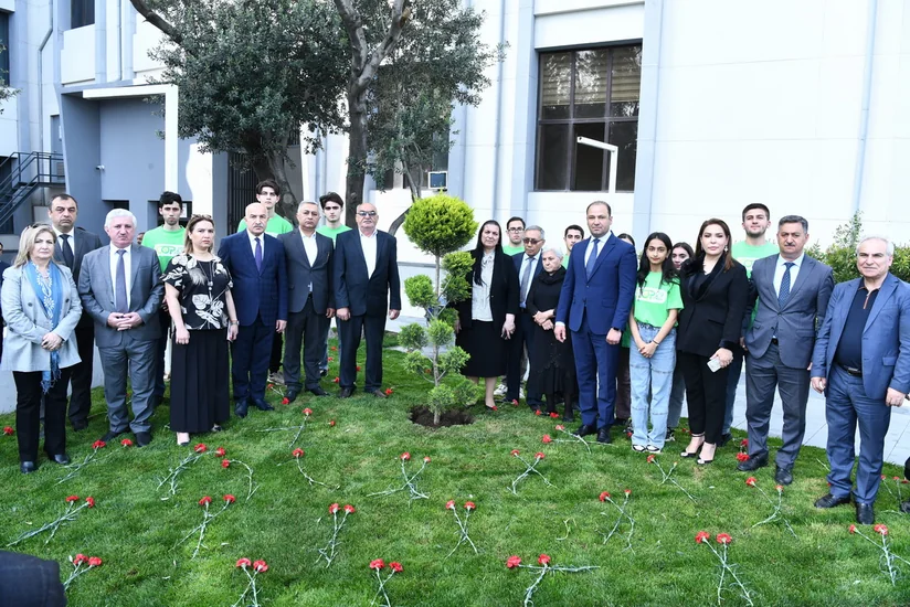 ADNSU-da 30 aprel faciəsinin 15-ci ildönümü münasibətilə ağacəkmə aksiyası keçirilib