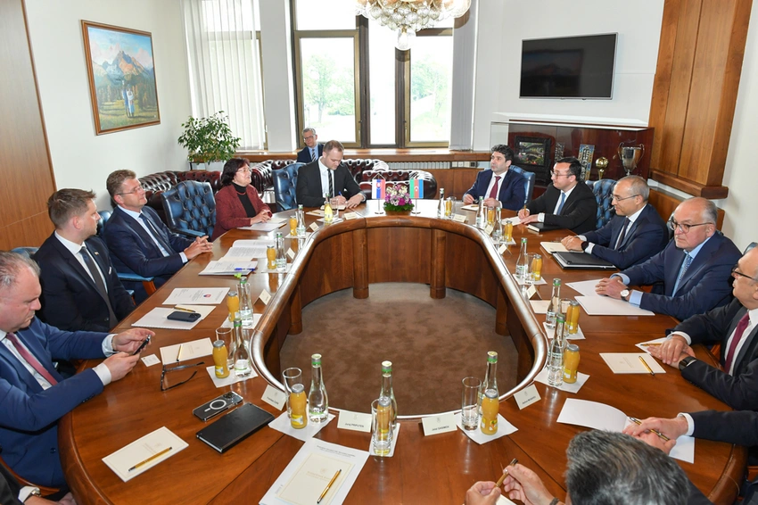 Mikayıl Cabbarov Slovakiya rəsmiləri ilə iki ölkə arasındakı əlaqələri müzakirə edib