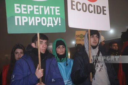Акция на дороге Ханкенди-Лачын продолжается и в вечернее время