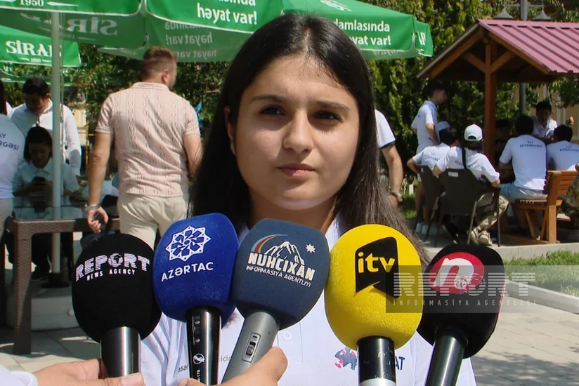 Şəhid qızı: Azərbaycan və Türkiyədən olan yaşıdlarımla Naxçıvanda bir araya gəlmək sevindiricidir