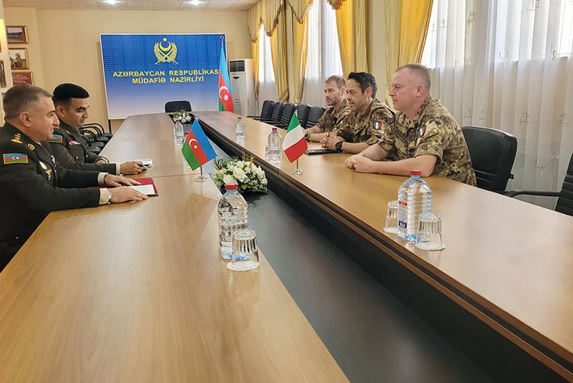 Azərbaycan və İtaliya hərbi ekspertləri əməkdaşlıq məsələlərini müzakirə ediblər