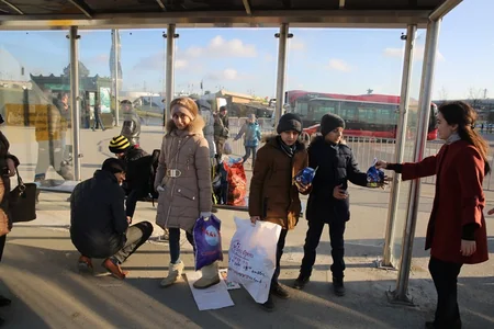 Bakıda Nəqliyyat Mübadilə Mərkəzində 15 dayanacaq pavilyonu sərnişinlərin istifadəsinə verilib