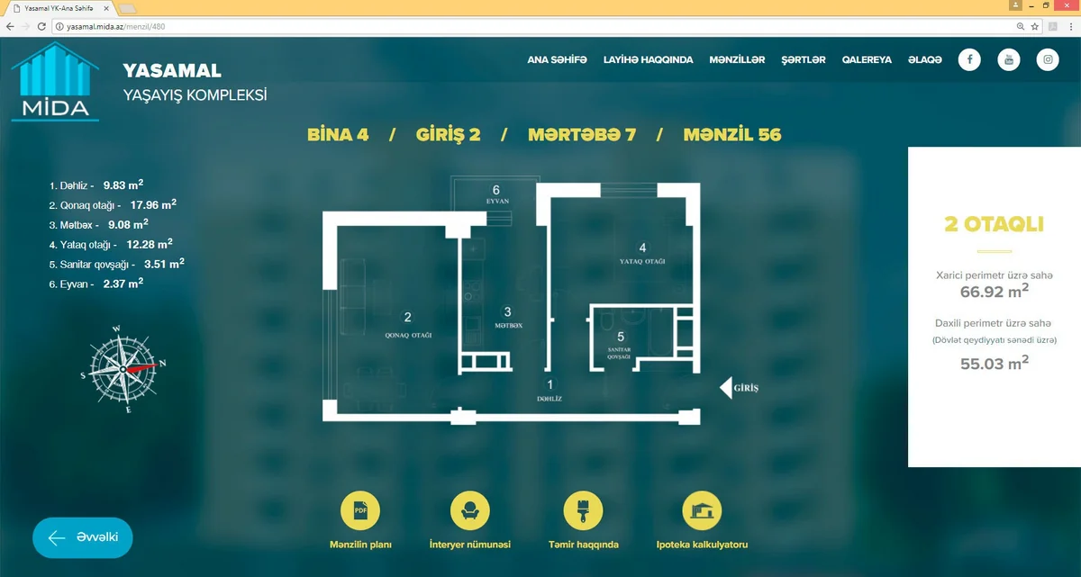 MİDA: Yasamal Yaşayış Kompleksində mənzillərin seçimi uğurla başa çatdırılıb