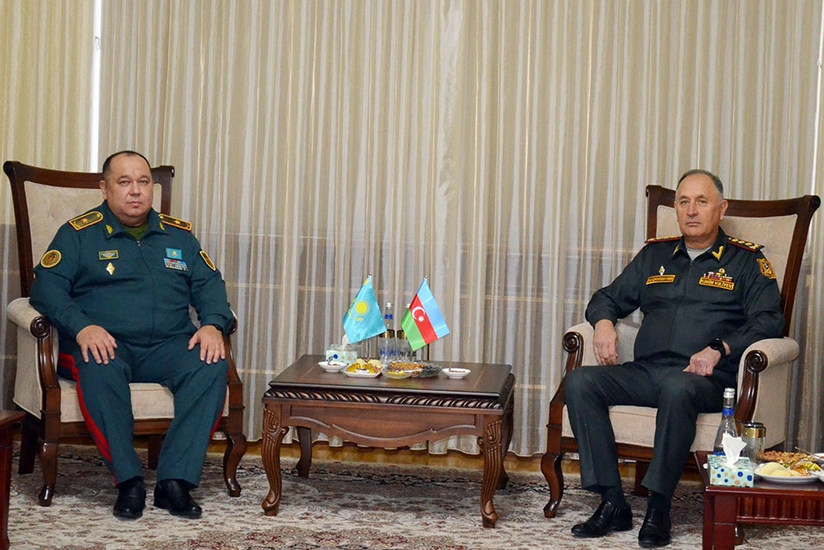 Azerbaijan and Kazakhstan discuss military cooperation