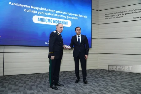 Azərbaycanda 56 hüquqşünas prokurorluq orqanlarına qəbul edilib