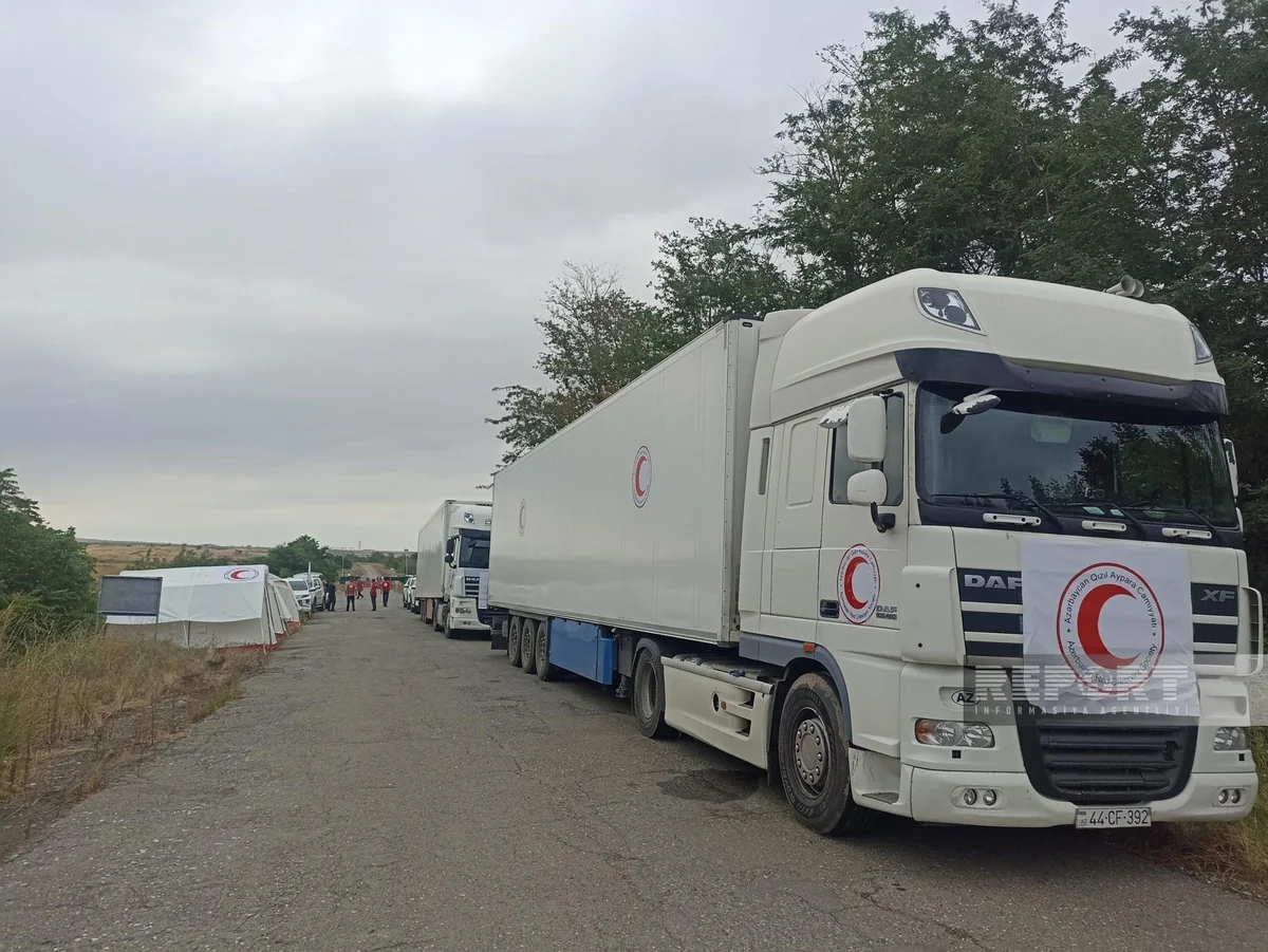 Quality certificate of 40 tons of humanitarian aid sent for Armenians in Khankandi presented to peacekeepers