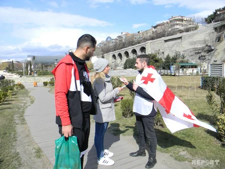 Tbilisidə Xocalı soyqırımı ilə bağlı məlumatlandırma aksiyası keçirilib - FOTO - VİDEO - YENİLƏNİB