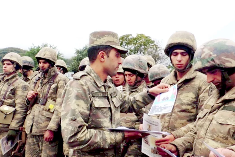 Mülki əhali və şəxsi heyət arasında təbliğat-təşviqat işləri davam edir