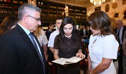 Leyla Aliyeva visits evening on “The Confucius That We Don’t Know” at Baku Book Center