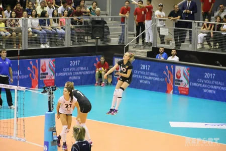 Voleybolçu qadınlar arasında Avropa çempionatı: Çexiya - Belçika  3:1 - FOTO