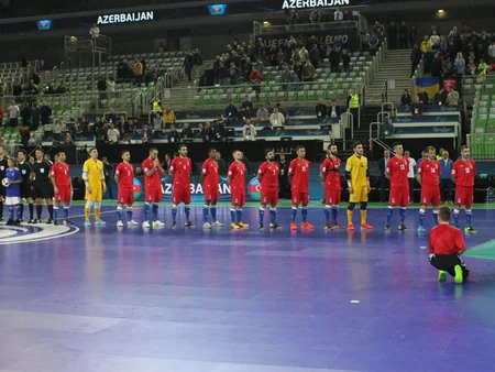 Azərbaycanın futzal millisi Avropa çempionatında 1/4 finala yüksəlib - FOTO