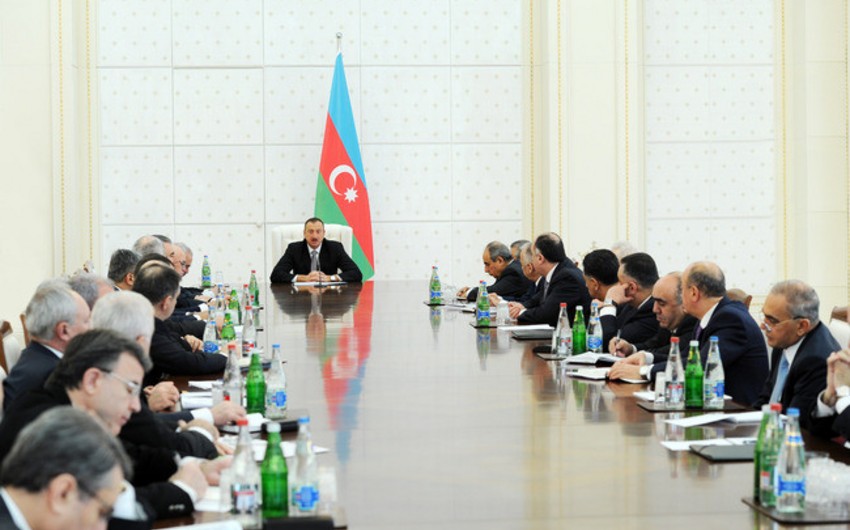 Azərbaycan prezidenti İlham Əliyevin sədrliyi ilə Nazirlər Kabinetinin iclası keçirilib