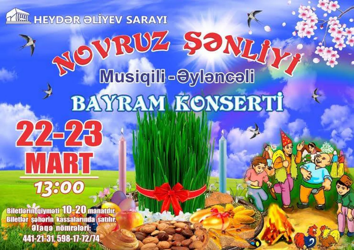 Heydər Əliyev Sarayı Novruz şənliyinə hazırlaşır
