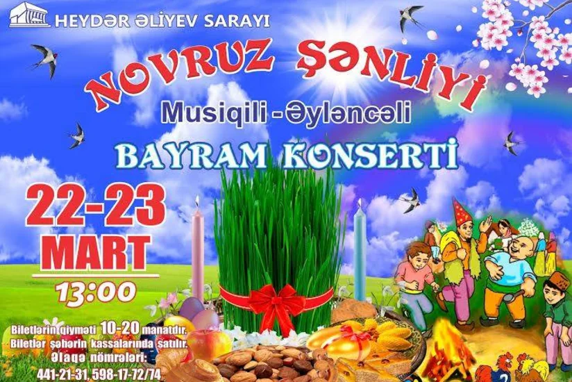 Heydər Əliyev Sarayı Novruz şənliyinə hazırlaşır