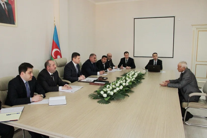 Əmlak Məsələləri Dövlət Komitəsinin sədri Ağdamda vətəndaşları qəbul edib