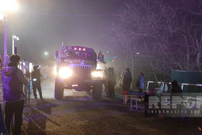 Xankəndi-Laçın yolunda sülhməramlıların 79 avtomobili maneəsiz keçib - YENİLƏNİB-6 
