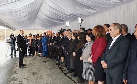 President Ilham Aliyev inaugurates Shamakhi-Chol Goylar-Padar highway