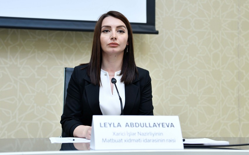 Leyla Abdullayeva: Minsk Qrupu ilə bağlı Azərbaycanın mövqeyi aydın şəkildə ifadə olunub