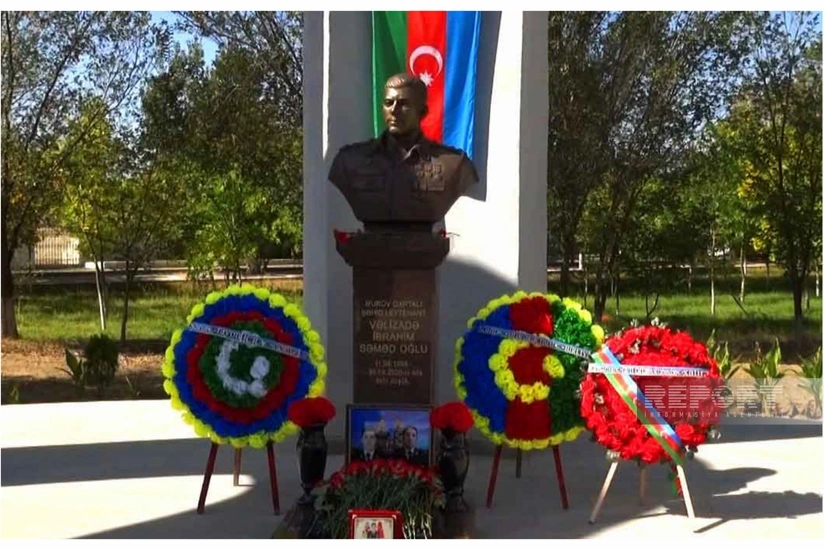 Şərurda Vətən müharibəsi şəhidinin büstü qoyulub