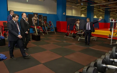 IJF prezidenti Bakı Olimpiya Stadionunda Azərbaycan milli komandalarının təlim-məşq bazasını ziyarət edib