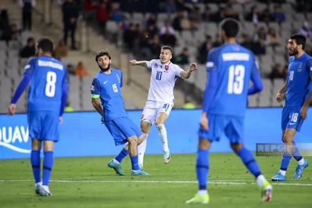 Лига наций: Сборная Азербайджана уступила Словакии