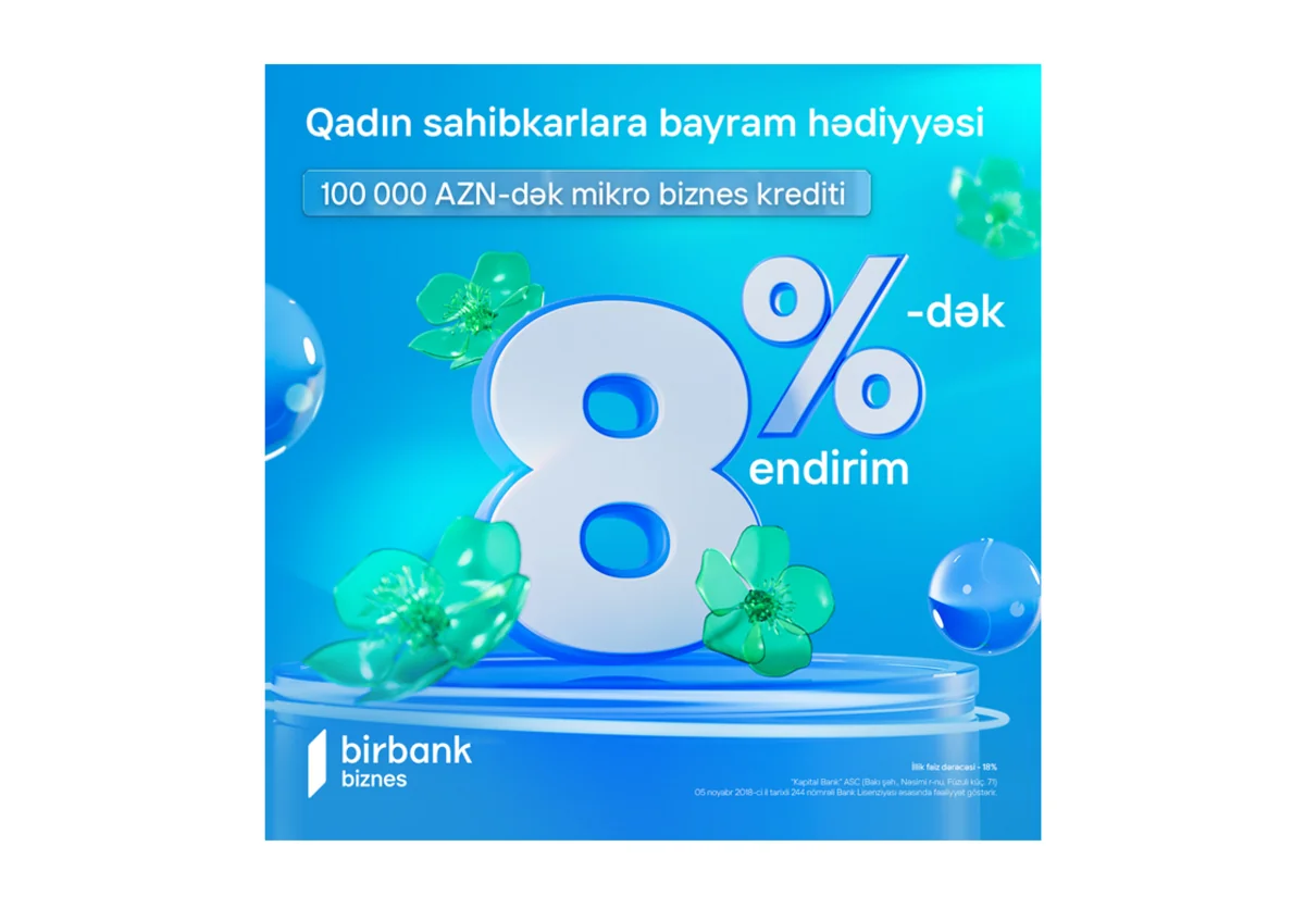 Birbank Biznesdən qadın sahibkarlara özəl 8 Mart hədiyyəsi