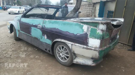 Azərbaycanda qeyri-adi avtomobil hazırlanıb - FOTO