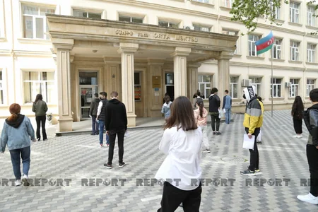 11-cilərin növbəti buraxılış imtahanı keçirilib - VİDEO