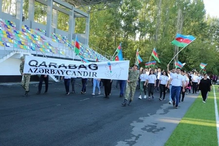 Ağcabədidə Prezidentin “Qarabağ Azərbaycandır və nida işarəsi” mesajına dəstək məqsədilə yürüş-mitinq keçirilib