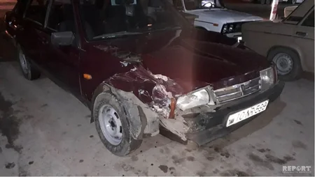 В Кюрдамире столкнулись два автомобиля, есть пострадавшая - ФОТО