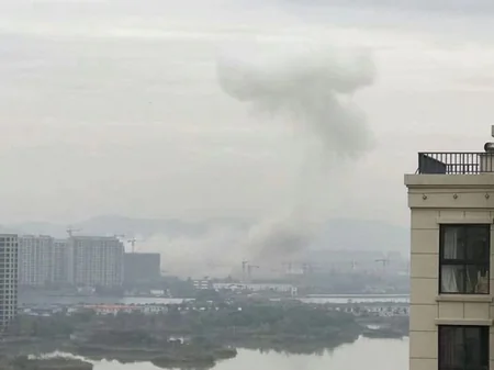 В городе на востоке Китая произошел взрыв