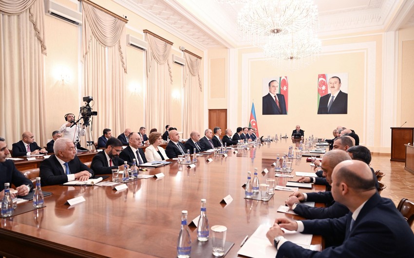 Nazirlər Kabinetində Prezidentin Vaşinqton səfəri ilə bağlı xüsusi iclas keçirilir