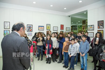 Xocalı balaca rəssamların gözü ilə - FOTOREPORTAJ