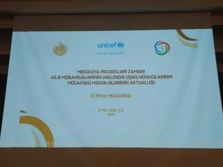 Mediasiya zamanı ailə mübahisələrinin həllində uşaq hüquqlarının müdafiəsi müzakirə olunub
