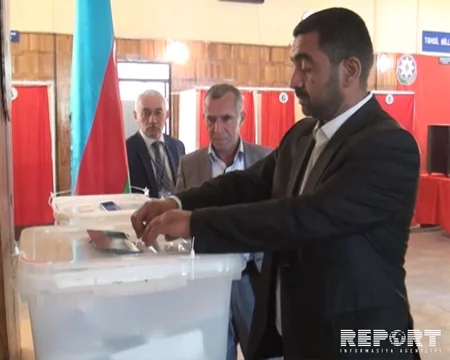 Göyçay və Ağdaş rayonlarında səsvermə davam edir