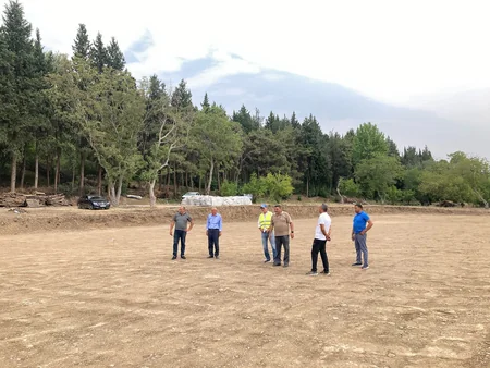 Tovuz şəhər stadionunda ot örtüyünün dəyişdirilməsi prosesinə start verilib