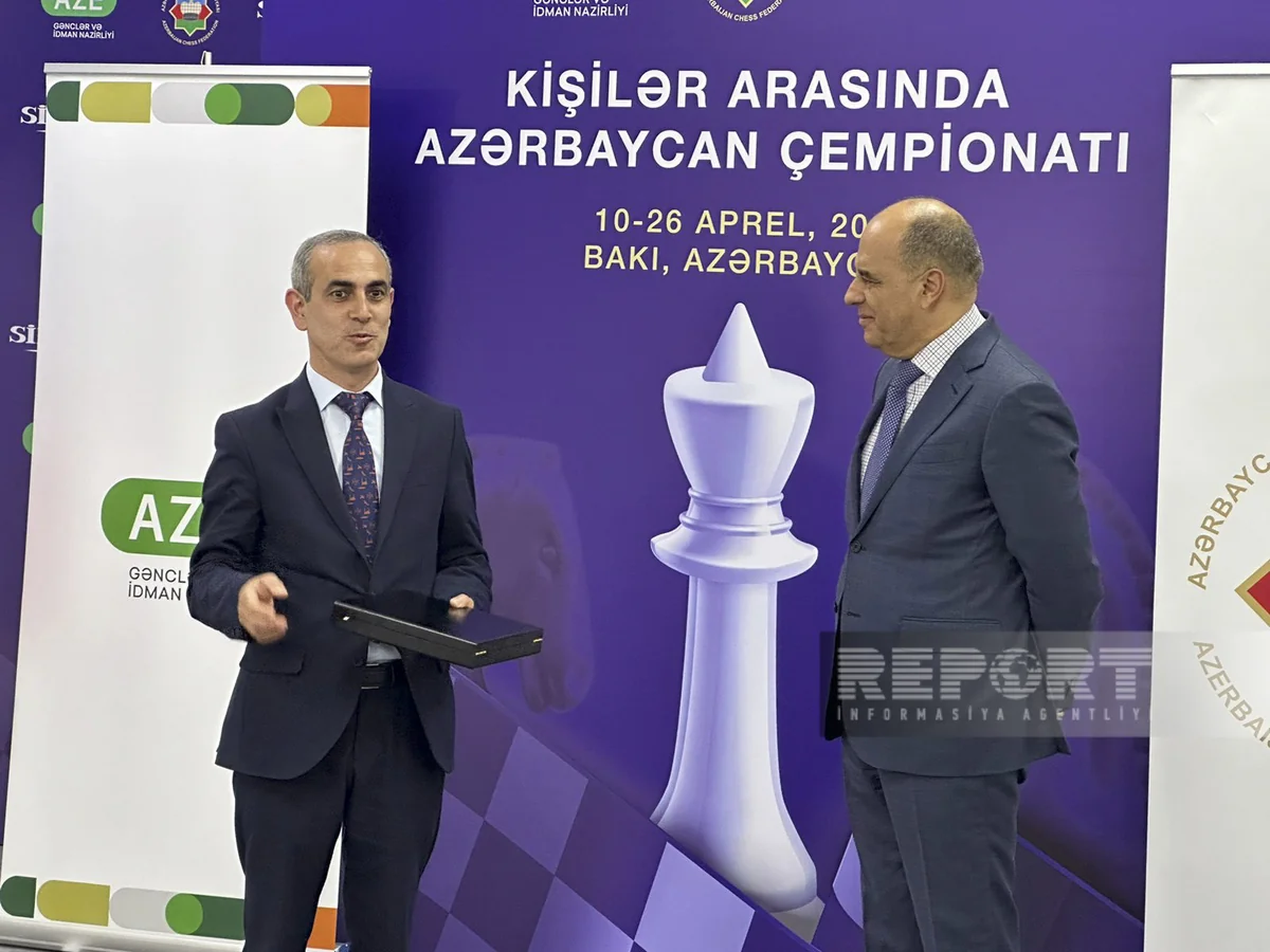 Kişi şahmatçılar arasında Azərbaycan çempionatının bağlanış mərasimi keçirilib