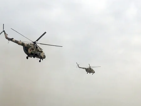 Air Force helicopter units conduct training flights - VIDEO