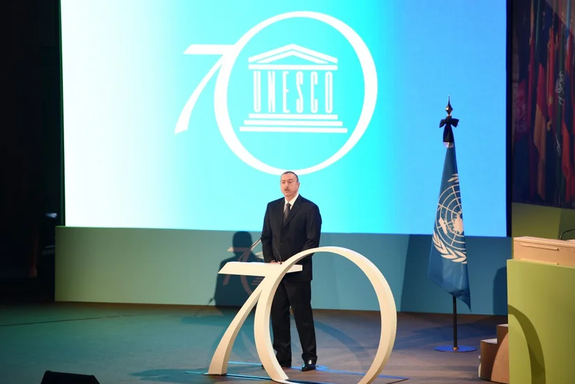 ​İlham Əliyev UNESCO Baş Konfransının 38-ci sessiyasının Liderlər Forumunda iştirak edib