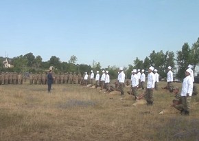 Şuşada bayram günü qurbanlar kəsildi - VİDEO