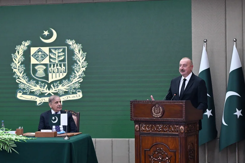 İlham Əliyev və Şahbaz Şərif mətbuata bəyanatlarla çıxış ediblər - YENİLƏNİB