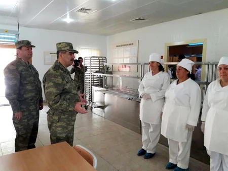 A new military unit built for Azerbaijani army was put into operation on the frontline