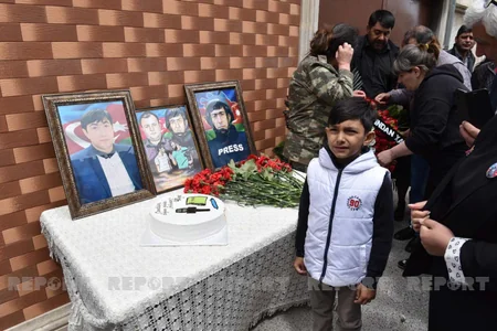 Bakıda şəhid jurnalist Məhərrəm İbrahimovun xatirə lövhəsinin açılış olub