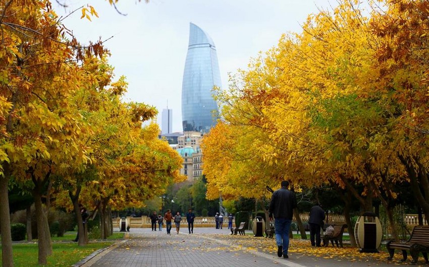 Weather temperature to reach 21 °C in Baku, 23 °C in districts